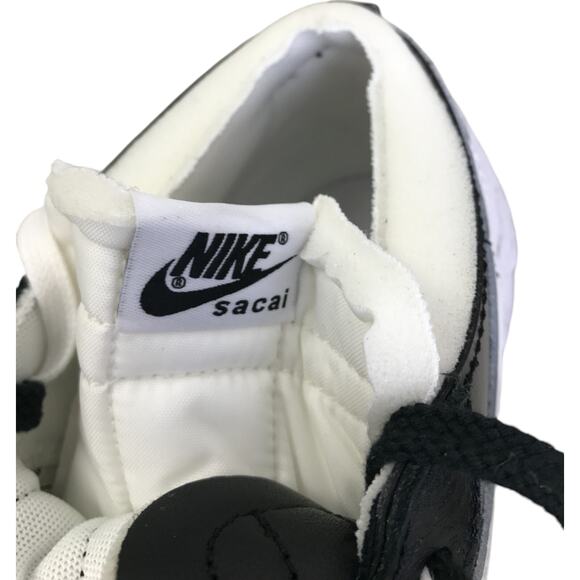 Nike Sacai Blazer Low Sneakers Unisex Size 10/11.5 Shiny Black White DM6443-001 main image 5